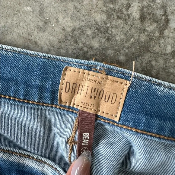 DRIFTWOOD Light Blue Skinny Jeans with Embellishments - Picture 5 of 6